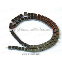 6MM Loose Magnetic Hematite Square Beads 16"